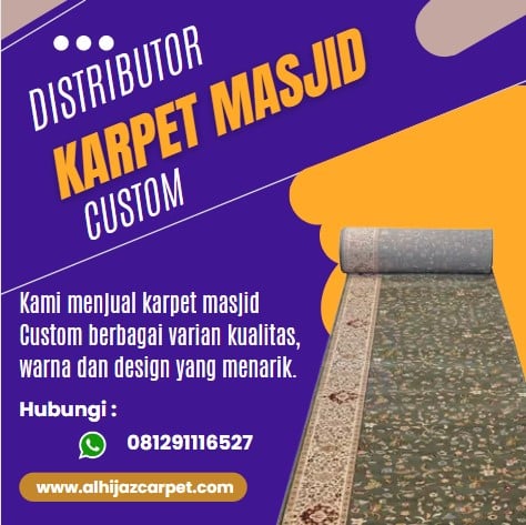 Distributor Karpet Masjid Custom di Nganjuk