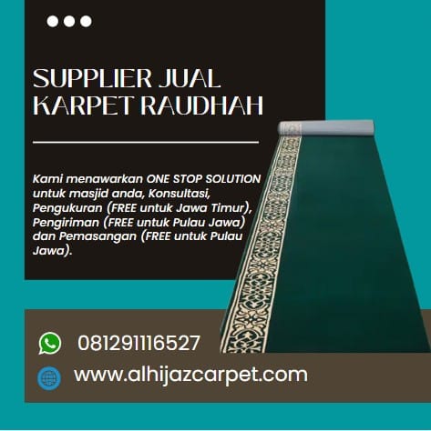 Supplier Karpet Raudhah Masjid Nabawi Terpercaya di Hulu Sungai Tengah