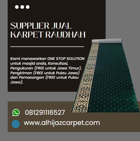 Supplier Karpet Raudhah Masjid Nabawi Terbaik di Lamongan