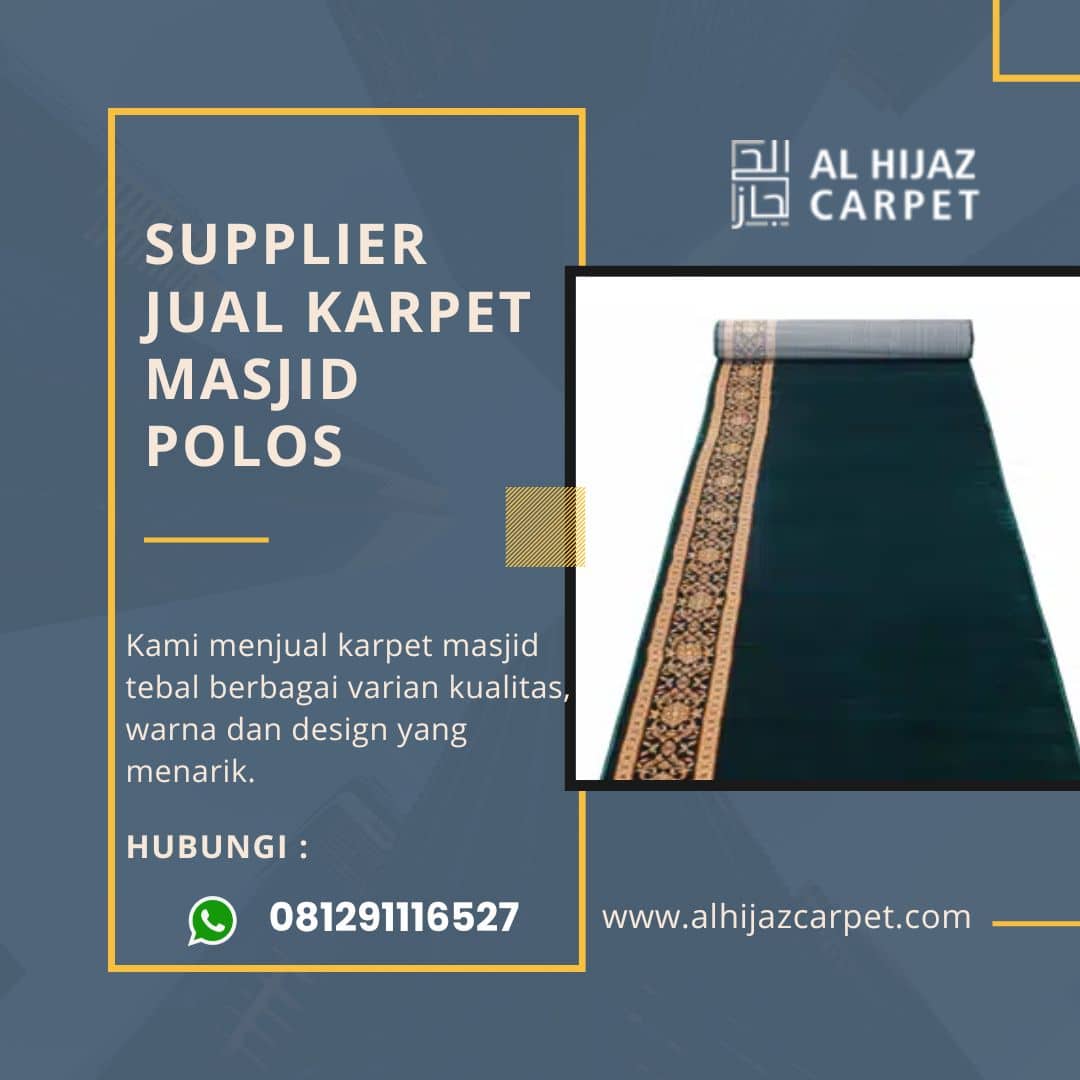 Supplier Jual Karpet Masjid Polos di Jepara