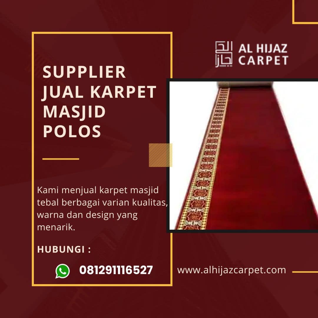 Supplier Jual Karpet Masjid Polos di Mojokerto