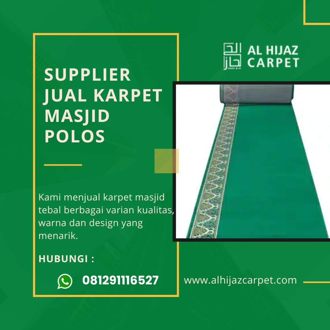 Supplier Jual Karpet Masjid Polos di Surabaya